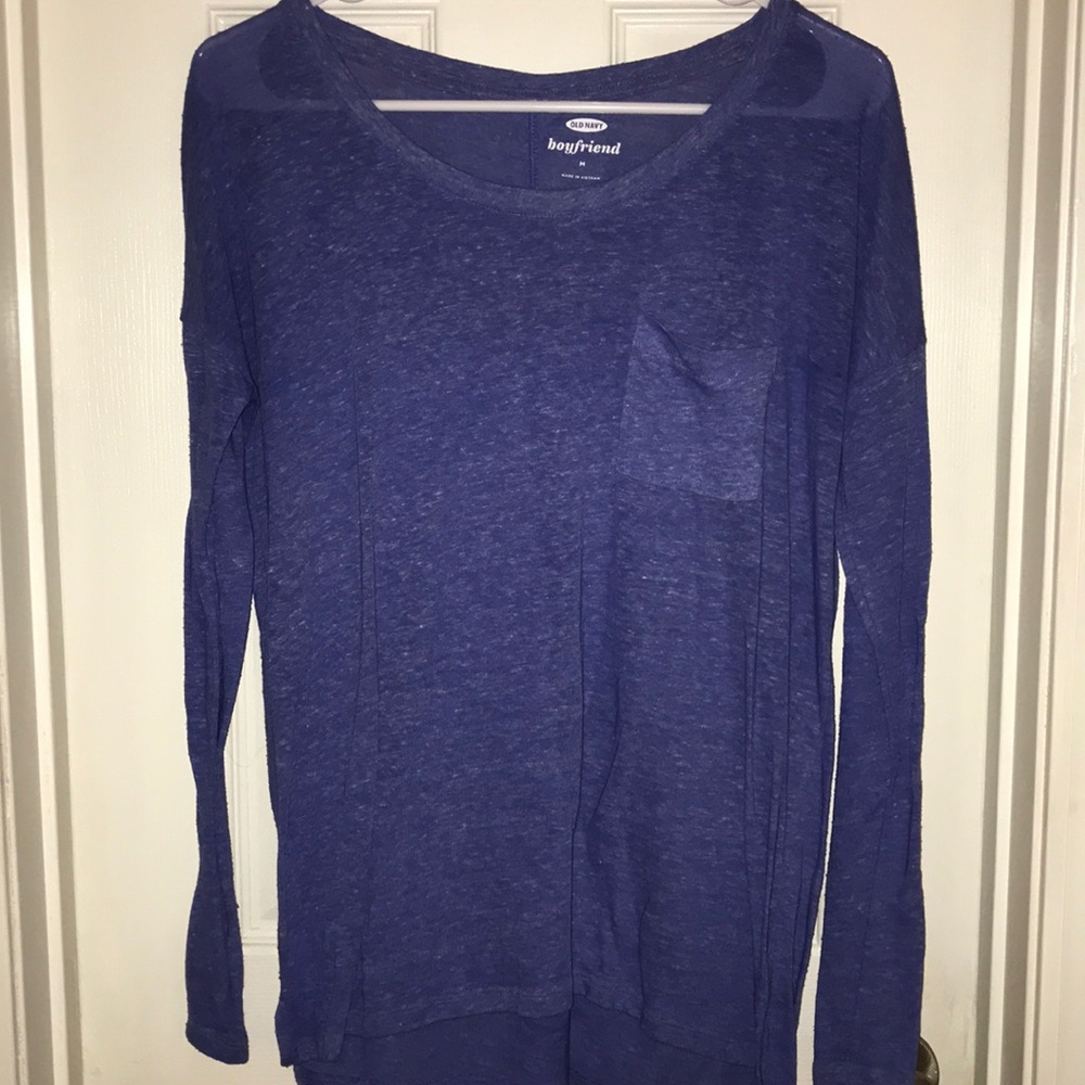 Blue long sleeve shirt